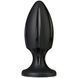 Анальний плаг із каналами для змащення Doc Johnson Platinum Premium Silicone - The Rocket - Black 102755 фото 1