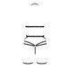 Комплект білизни Passion Exclusive MORGAN SET OpenBra L/XL, black, стрепи, трусики, ліф, пояс 101185 фото 6