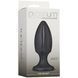 Анальний плаг із каналами для змащення Doc Johnson Platinum Premium Silicone - The Rocket - Black 102755 фото 2