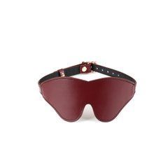 Шкіряна маска на очі Liebe Seele Wine Red Blindfold 107451 фото