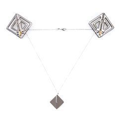 Затискачі для сосків з легкою підвіскою LOCKINK Adjustable Nipple Clamps with Light Pendant, срібляс 110008 фото