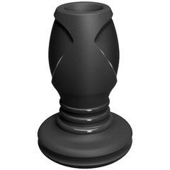 Анальний тунель Doc Johnson Platinum Premium Silicone - The Stretch - Small - Black 102756 фото