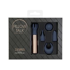 Вибромассажер Pillow Talk Secrets Desires 6-Piece Mini Massager Set - Navy 105726 фото