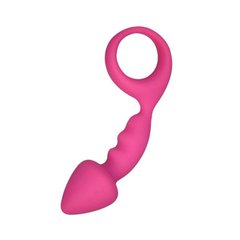 Анальная пробка Adrien Lastic Budy Pink со стимулирующей ножкой, макс. диаметр 2,5см 101372 фото