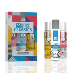 Набор System JO Tri-Me Triple Pack - Classics (3 х 30 мл) водная, силиконовая и вкусовая смазки 100647 фото