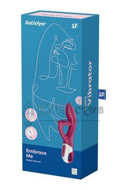 Вібратор-кролик із потрійним відростком Satisfyer Embrace me Berry, 2 мотори, діаметр 3,6 см 104267 фото