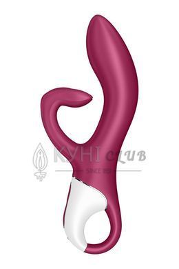Вібратор-кролик із потрійним відростком Satisfyer Embrace me Berry, 2 мотори, діаметр 3,6 см 104267 фото