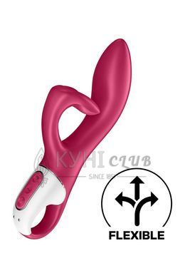 Вібратор-кролик із потрійним відростком Satisfyer Embrace me Berry, 2 мотори, діаметр 3,6 см 104267 фото