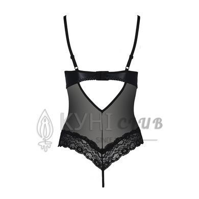 Боді з відкритими грудьми Passion Exclusive NORTH BODY L/XL, black 101188 фото