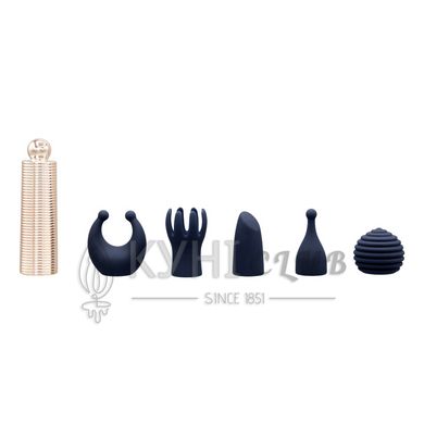 Вібромасажер Pillow Talk Secrets Desires 6-Piece Mini Massager Set - Navy 105726 фото