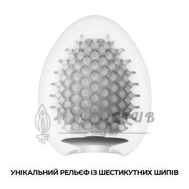 Мастурбатор-яйцо Tenga Egg Stud с шестиугольными выступами 103393 фото