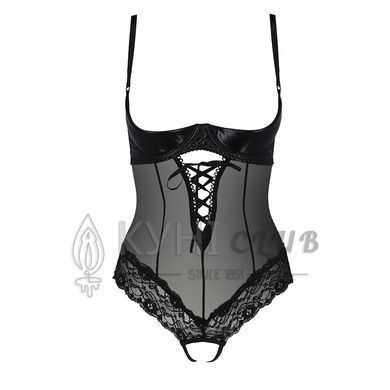 Боді з відкритими грудьми Passion Exclusive NORTH BODY L/XL, black 101188 фото