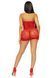 Сукня-сітка зі стразами Leg Avenue Rhinestone halter mini dress Red, відкрита спина, one size 105972 фото 7