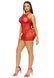 Сукня-сітка зі стразами Leg Avenue Rhinestone halter mini dress Red, відкрита спина, one size 105972 фото 9