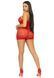Сукня-сітка зі стразами Leg Avenue Rhinestone halter mini dress Red, відкрита спина, one size 105972 фото 10