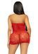 Сукня-сітка зі стразами Leg Avenue Rhinestone halter mini dress Red, відкрита спина, one size 105972 фото 2