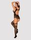 Бодістокінг Obsessive Bodystocking F236 S/Ml/L, глибоке декольте, імітація шнурівки 105216 фото 4
