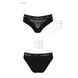 Трусики с широкой резинкой и кружевом Passion PS001 PANTIES black, size M 102154 фото 6