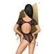 Боді Penthouse Be Nine XL Black, виріз на спинці, імітація стреп у вигляді геометричного малюнка 104404 фото 2