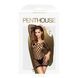 Міні-сукня з геометричної сіточки та довгими рукавами Penthouse - Passion Goddess Black S/L 103237 фото 3