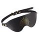 Розкішна маска на очі Zalo Blindfolds Black, натуральна шкіра 106204 фото 1