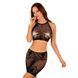 Эротичный полупрозрачный комплект Obsessive K101 top & skirt S/M/L, топ, юбка 106154 фото 1