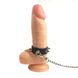 Кольцо для пениса Art of Sex Penis Ring с шипами и поводком, натуральная кожа 103085 фото 4