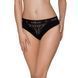 Трусики с широкой резинкой и кружевом Passion PS001 PANTIES black, size M 102154 фото 1