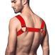 Чоловіча портупея на груди Feral Feelings - Bulldog Harness Red Trasparent 107327 фото 2
