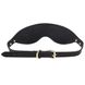 Роскошная маска на глаза Zalo Blindfolds Black, натуральная кожа 106204 фото 3