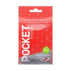 Мастурбатор TENGA Pocket Block Edge 103489 фото