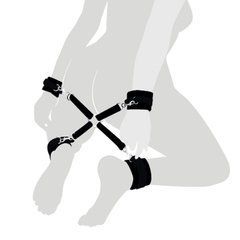 Хрестовина з натуральної шкіри Art of Sex &ndash; 4 Way Connector, чорний 105464 фото