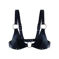 Ліф з натуральної шкіри Feral Feelings - Bikini Top Black 107437 фото