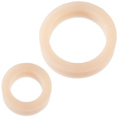 Набір ерекційних кілець Doc Johnson Platinum Premium Silicone - The C-Rings - White 102758 фото