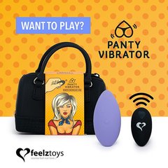 Вибратор в трусики FeelzToys Panty Vibrator Purple с пультом ДУ, 6 режимов работы, сумочка-чехол 108610 фото