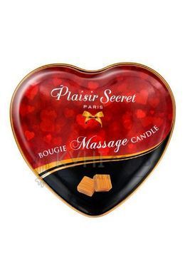 Массажная свеча сердечко Plaisirs Secrets Caramel (35 мл) 100902 фото