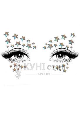Прикраса-зірочки для тіла Leg Avenue Celeste face jewels sticker, наліпки, світяться у темряві 107192 фото