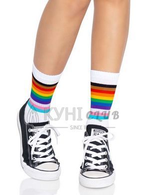 Носки женские в полоску Leg Avenue Pride crew socks Rainbow, 37&ndash;43 размер 106572 фото