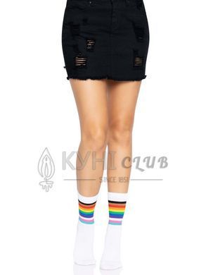 Носки женские в полоску Leg Avenue Pride crew socks Rainbow, 37&ndash;43 размер 106572 фото