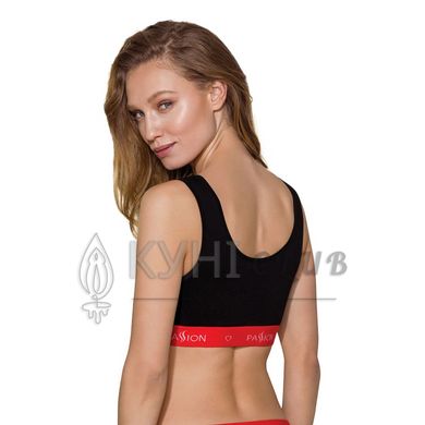 Спортивный топ на широких бретелях Passion PS003 TOP black, size L 102206 фото