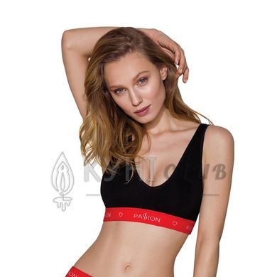 Спортивный топ на широких бретелях Passion PS003 TOP black, size L 102206 фото