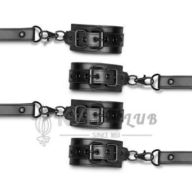 Хрестовина з наручниками та поножами Bedroom Fantasies: Hogtie with Hand and Ankle Cuffs 106821 фото
