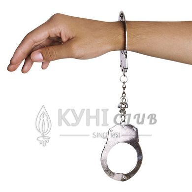 Наручники металеві Adrien Lastic Handcuffs Metallic (поліцейські) 101389 фото