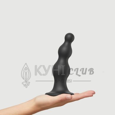 Насадка для страпона Strap-On-Me Dildo Plug Beads Black L 107006 фото