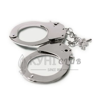 Наручники металеві Adrien Lastic Handcuffs Metallic (поліцейські) 101389 фото