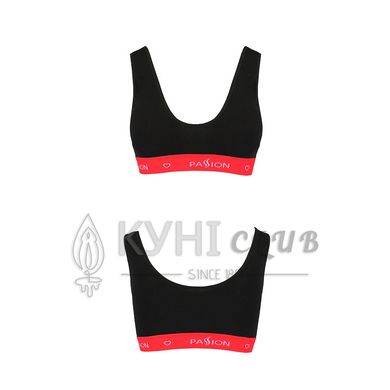 Спортивний топ на широких бретелях Passion PS003 TOP L, black 102206 фото