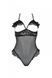 Еротичне боді Passion DOLLY BODY, L/XL, black, з відкритими чашками 107708 фото 3