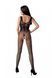 Бодістокінг з крилами Passion BS098 One Size, black, середня сітка, відкритий доступ 106952 фото 2