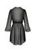Пеньюар Passion AMBERLY PEIGNOIR black, L/XL, пояс в комплекте 108483 фото 4