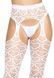 Ажурные колготки с сердечками Leg Avenue Heart White, one size, имитация чулок 105884 фото 6